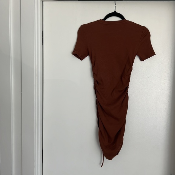 Zara Ruched Ribbed Dress- Size Small - Picture 2 of 4